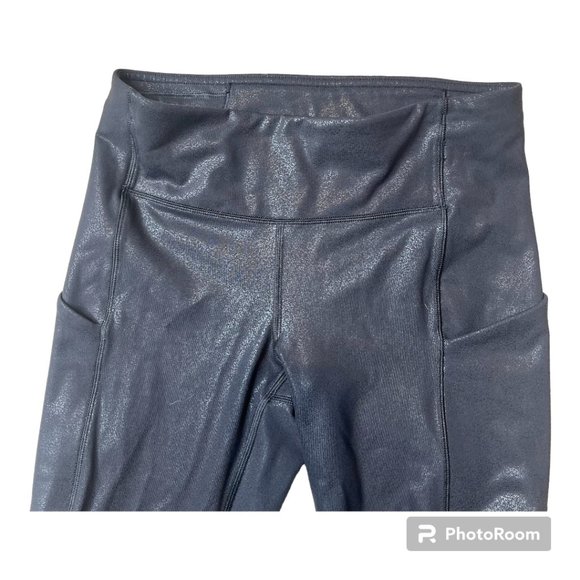 Lululemon High-Rise Pant 28" length Black Shine - Size 4 EUC. - Picture 2 of 6